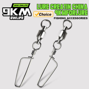 Fishing Ball Bearing Swivel Snap Coastlock Snap High Speed Trolling Connector Stainless Steel Swivels Fishing Accessories Clip