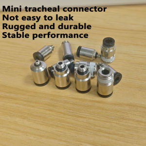 Pneumatic Quick Connector 3mm 4mm 6mm Hose Round straight External Thread M3*0.5 M5*0.8 M6*1 PT1/8" Mini-connector
