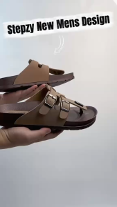 [NEW] STEPZY Men Sandal | Kasut Lelaki | 拖鞋男装 M26-807 (Beige Black)