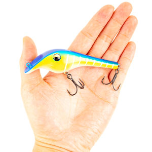 Mồi Câu Giả Magnisher 9cm Kiểu Jerkbait Cứng Nổi/chìm Chậm Kiểu Crankbait Mồi Rung Câu Cá Bass Cá Chó Mọi Môi Trường Nước Kèm Móc Câu Ba Ngạnh 3X