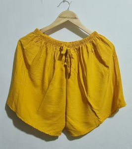 PLUS SIZE BOHO CHALLIS SHORTS PLAIN XXL