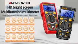 ดิจิตอลมัลติมิเตอร์ NCV AC / DC โวลต์มิเตอร์แอมป์มิเตอร์ แอมป์มิเตอร์ มืออาชีพมัลติฟังก์ชั่ทดสอบมิเตอร์ไฟฟ้า
