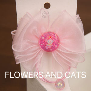 Kids Cartoon Strawberry Hair Band Ballet Head Rope Sweet Girl Bun Mesh Bow Rubber Band Hair Accessories