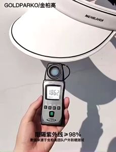 Nón che nắng hở đầu gập gọn UPF50+ – Mũ vành rộng không đỉnh chống tia UV 99% siêu nhẹ thời trang