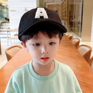 Korean Letter A Embroidery Kids Baseball Cap Candy Color Summer Baby Boys Girls Sun Visor Caps Adjustable Children Beach Hat