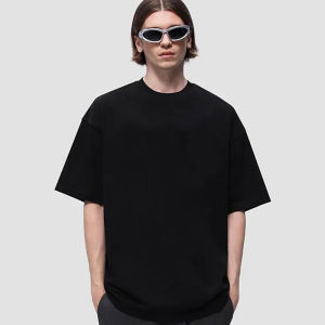 New 2025 Mens Cotton T-shirt Manchester City round Neck Short Sleeve Loose Fit Summer Casual Sport Top Printed Geometric Pattern