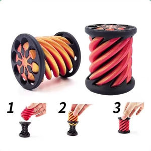 New 3D Printed Helix Screw Fidget Toy Intelligence Development Spiral Cone Fidget Toy Spiral Stereoscopic Childrens Puzzle Toy