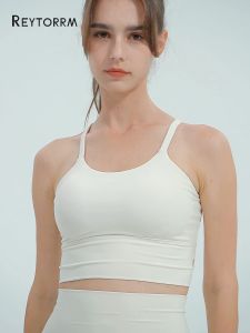 Reytorrm Sport Bra Push Up BH Pakaian Olahraga Kekuatan Tinggi Shockproof Fitness Vest Running Yoga Bra(WX007)
