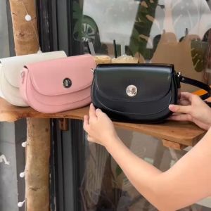 Túi Da Bò Nắp Gập Khóa Xoay Thời Trang Cidu CD83