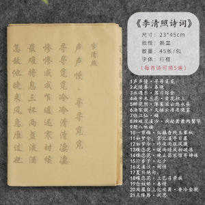 Beginner Calligraphy Practice Set Red Tracing Paper Traditional Chinese Brush Script Adult Learning Kit Xuan Paper Included