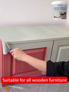 ✨1000G With Brush✨ Multi-surface Paint Wood Paint For Wood Furnitures Metal Concrete Surface Water Based Wood Reconditioning Paint Coating