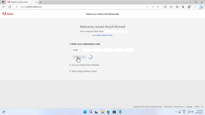 Adobe Creative Cloud 1 Month - Adobe Key - GLOBAL | Lazada.co.th
