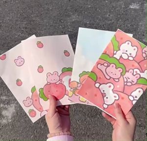 ถุงกระดาษ ลายการ์ตูนน่ารัก ลายสนูปปี้ ของวันปัจฉิม ถุงกระดาษใส่ของ