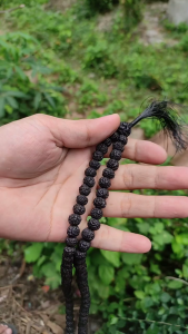 TASBIH 108 HITAM TRIDATU JENITRI HITAM RUDRAKSHA JAPAMALA 108 BUTIR
