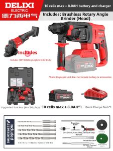 DELIXI Electric | Charging Cordless Hammer Drill Concrete Lithium Power