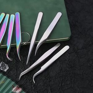 4pcs/Set Pinset Bulu Mata Palsu Stainless Eyelash Tweezer
