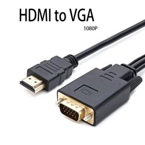 Kebidumei | KEBIDUMEI HDTV Male to VGA Male 1080P 60Hz HD Compatible Cable to VGA Adapter Digital to Analog for Computer Laptop