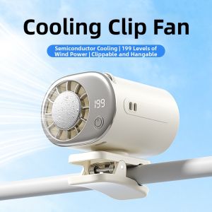 JIFANPAUL | Mini Quiet Portable USB Clip Fan Hat Sunshade Umbrella Waist Clip