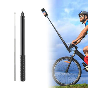 HONGDAK 2M Kim Loại Vô Hình Gậy Chụp Hình Selfie Stick Có Thể Mở Rộng Monopod Cho Insta360 X2 X3 Phụ Kiện GoPro Điện Thoại Thông Minh & Camera Tương Thích