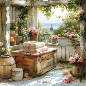 Kayou | DIY Pictures By Number Landscape Window Kits Painting By Numbers Drawing on Canvas Hand Painted Picture Art Gift Home Decor