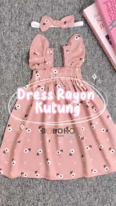BOBOHO - DRESS MOTIF FLOWER BARU ANAK PEREMPUAN / DRESS BAYI LOKAL LUCU MOTIF BARU GAYA SANTAI