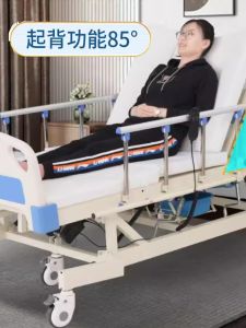 Nursing Bed Multifunctional Electric Standing Turn-over Rehabilitation For Home Sickbed Elderly Stroke Hemiplegia Standing Bed with Defecation Hole