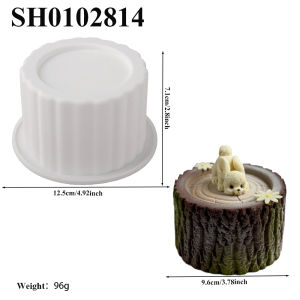 Tree Stump Mousse Silicone Mold Round Chocolate Dessert Tea Party Mold French Style Pastry Baking Mold