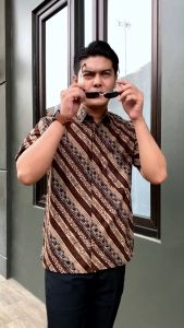 kemeja batik pria lengan pendek baju  cowok motif terbaru