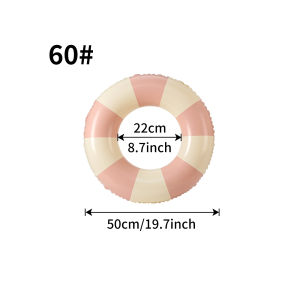 1PC Ins Style Macaron Inflatable Swimming Ring Adult Thickened Pool Float Summer Pool Party Water Toy