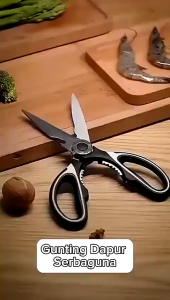 Gunting Dapur Serbaguna Gunting Ayam Ikan Sayur Tajam Besar Stainless - Perlengkapan Dapur Serbaguna