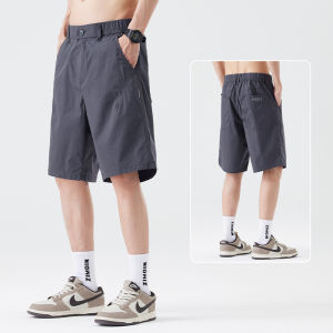 Casual Mens Summer Thin Loose Sporty Five-Quarter Shorts Breathable Mid-Pants Comfortable Cotton Blend Cool Sensation