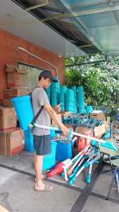 dụng cụ bón phân gậy bón phân máy rải phân