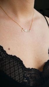 kl 086 kalung nama custom bisa buat nama kamu lapis emas 24 k anti karat paling murah