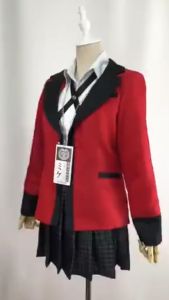 Anime Kakegurui Jabami Yumeko Cosplay Costume Compulsive Gambler Japanese Girls School Uniform JK Uniform Women Halloween Costumes Wig