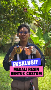 MEDALI RESIN CUSTOM BENTUK & LANYARD MURAH | LOMBA | WISUDA | KEJUARAAN | OLIMPIADE | PENGHARGAAN