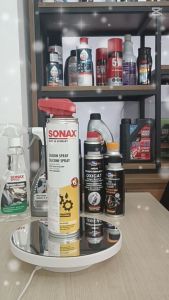 Chai xịt bôi trơn và bảo dưỡng cao su silicone Sonax 348300 400ml - Vòi xịt thông minh 360 độ loại bỏ tiếng kêu ọp ẹp không chứa dầu hoặc mỡ khoáng - Dmall247