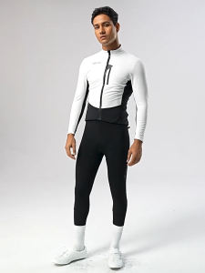 Santic Men Cycling Jackets Autumn Winter Fleece Warm Windproof Waterproof Sports Bike Coat