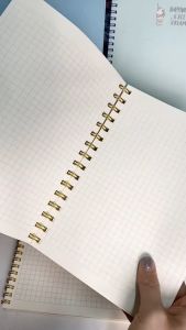 Sổ lò xo kép Caro Bìa Nhựa Trắng Trong Suốt Vinaplus A4 / A5 / B5 - 140 Trang