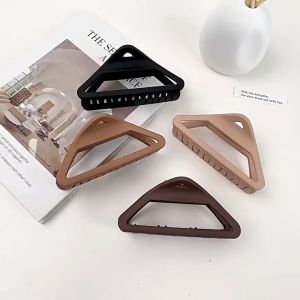 Jepit Rambut Korea Matte Doff Model Segitiga Jepitan Rambut Wanita Jedai Rambut Salon Rambut Tebal Hair Claw Clip
