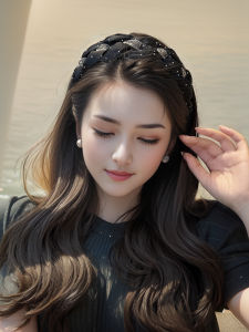 Elegant High Top Water Diamond Hairband Womens New 2024 Face Washing Hair Clip Headwear Premium Feelings Fashionable Accessories