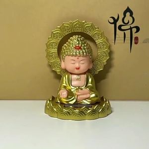 Tượng Phật Như Lai Gật Đầu Toả Vầng Hào Quang Mang Lại Bình An May Mắn