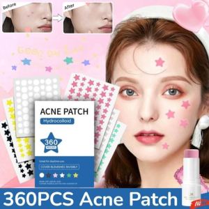 【HOT】360PCS Star Pimple Patch Colorful Invisible Anti-Acne Patch Face Repair Sticker Makeup Tool