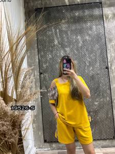 ONE SET 19526-S STELAN BAHAN BABYTERRY LD 100 CM FIT TO SIZE M-XL BISA COD