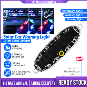 LED Flash Light Car Solar LED Warning Lamp Car Motorcycles Bicycles Universal Flash Light Lamp Strobe Police Light 3 Colour