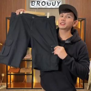 BROGUY Celana Cargo Pendek Pria