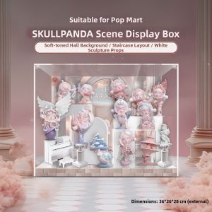 POP BRICKS | Hộp Đựng Tượng Dành Cho Tượng POP MART SP Advancing và Retreating Gate Treo Tường Chống Bụi