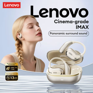 Lenovo | Choice Lenovo AC102 Open Ear Wireless Earphones 360° Surround Sound Bluetooth 6.0 Headphones Battery Life Lightweight for Sports