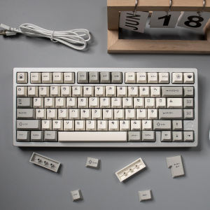 Retro Japanese Katakana Keycaps 142 Keys PBT Cherry Profile Dye Sublimation Keycaps Side Engraved For Mechanical Keyboard