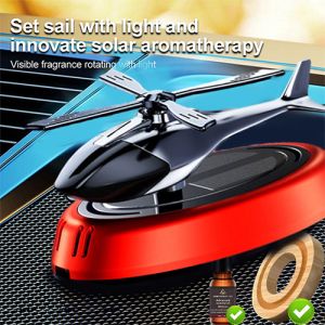 【No Charge】Solar-Powered Helicopter Car Perfume Diffuser Long Lasting Car Air Freshener Car Aromatherapy Luxury Car Interior Deodorant Durable Essential Oil Diffuser Auto Accessory Minyak Wangi Kereta 太阳能车载香薰