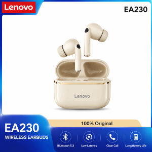 Lenovo | Lenovo EA230 TWS Wireless Earbuds Bluetooth 5.4 Earphones with HD Stereo Sound ENC Noise Reduction Low Latency Gaming Mode Touch